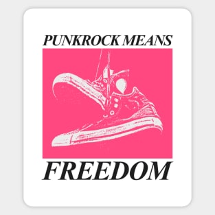 90s punkrock means freedom Sticker